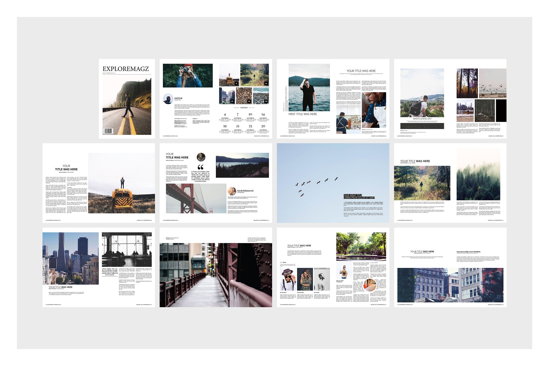 旅行主题杂志模板 Exploremagz Magazine插图(7)