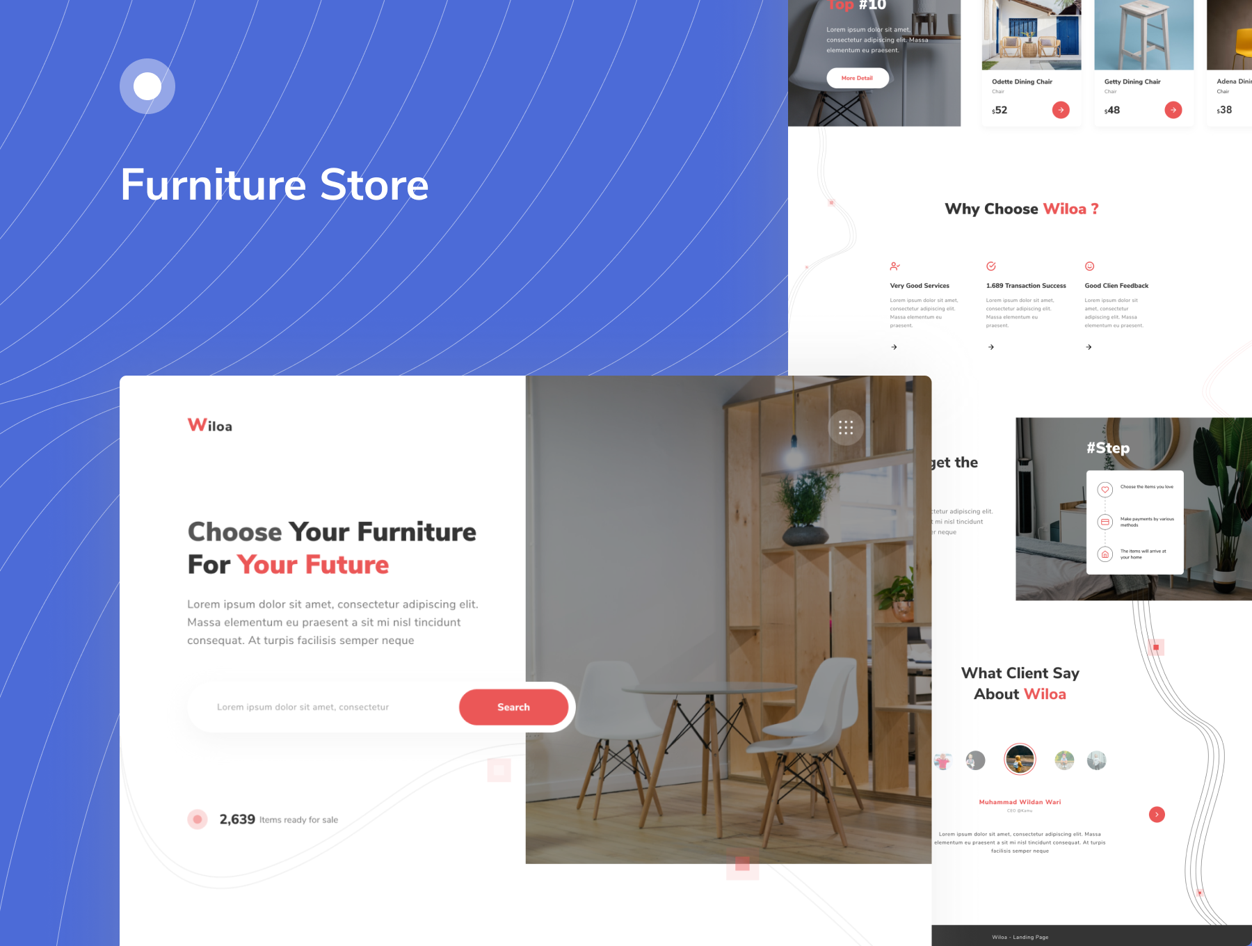 素材库下午茶：简约现代设计风格的着陆页UI设计套件[Fig]插图(2)