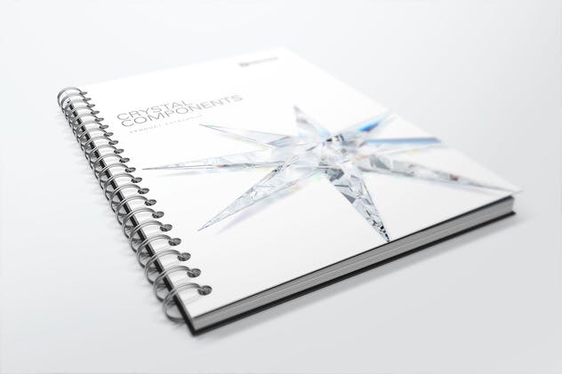 活页装订记事本/目录册样机 Spiral Bound Book / Catalogue Mockups 2插图(2)