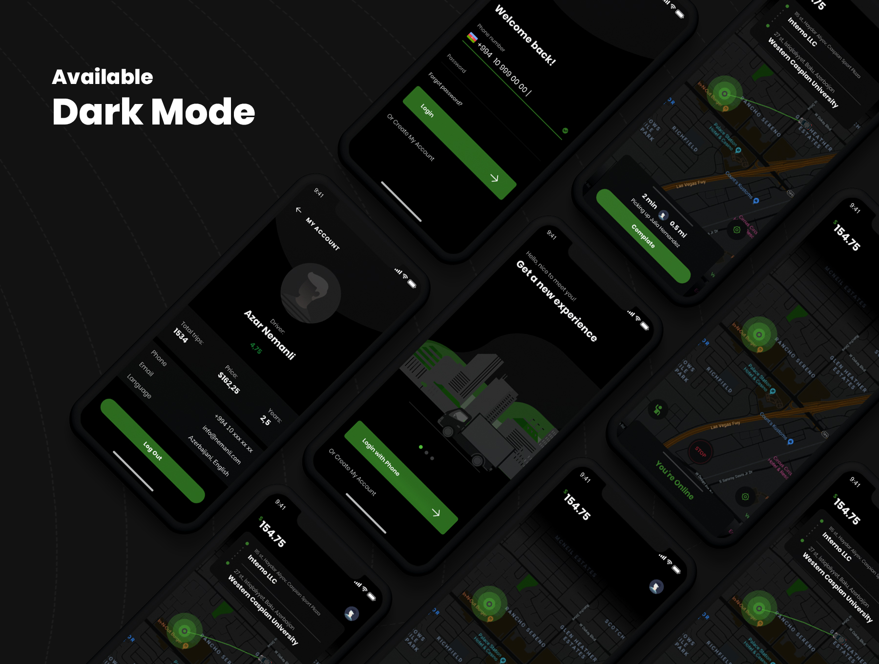素材库下午茶：出租车/网约车APP应用UI设计素材库精选套件[XD]插图(4)