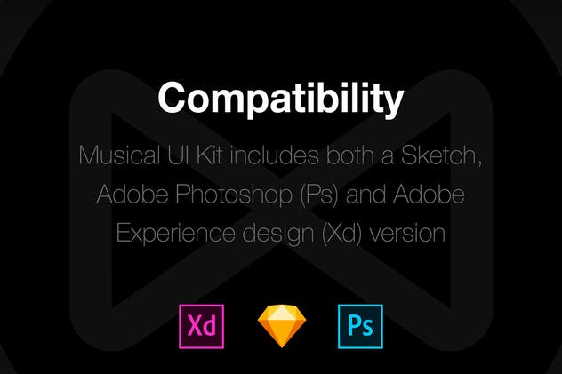 在线音乐移动用户界面UI套件 Musical Mobile UI Kit插图(4)