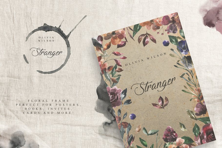 女性水彩花卉插画设计套装 Her Flowers Pro插图(1)