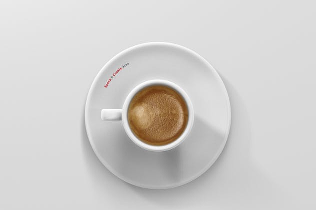 逼真咖啡杯马克杯样机模板 Espresso Cup Mockup – Cone Shape插图(12)
