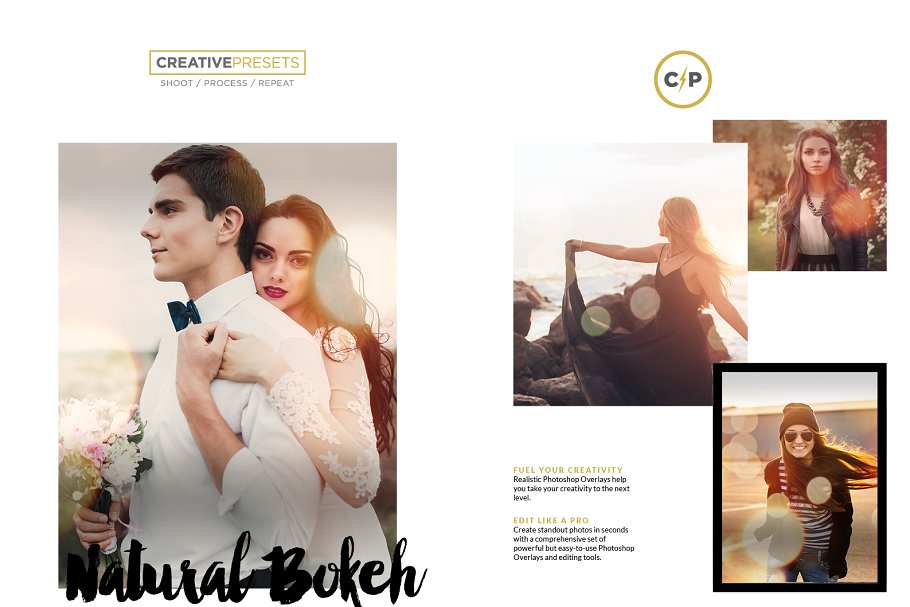 自然散景效果照片叠层背景 Natural Bokeh Overlays插图(1)