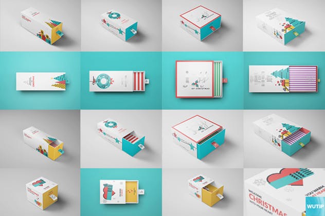 圣诞礼品包装盒样机Vol.10 Package Box Mock-ups Vol10插图(2)