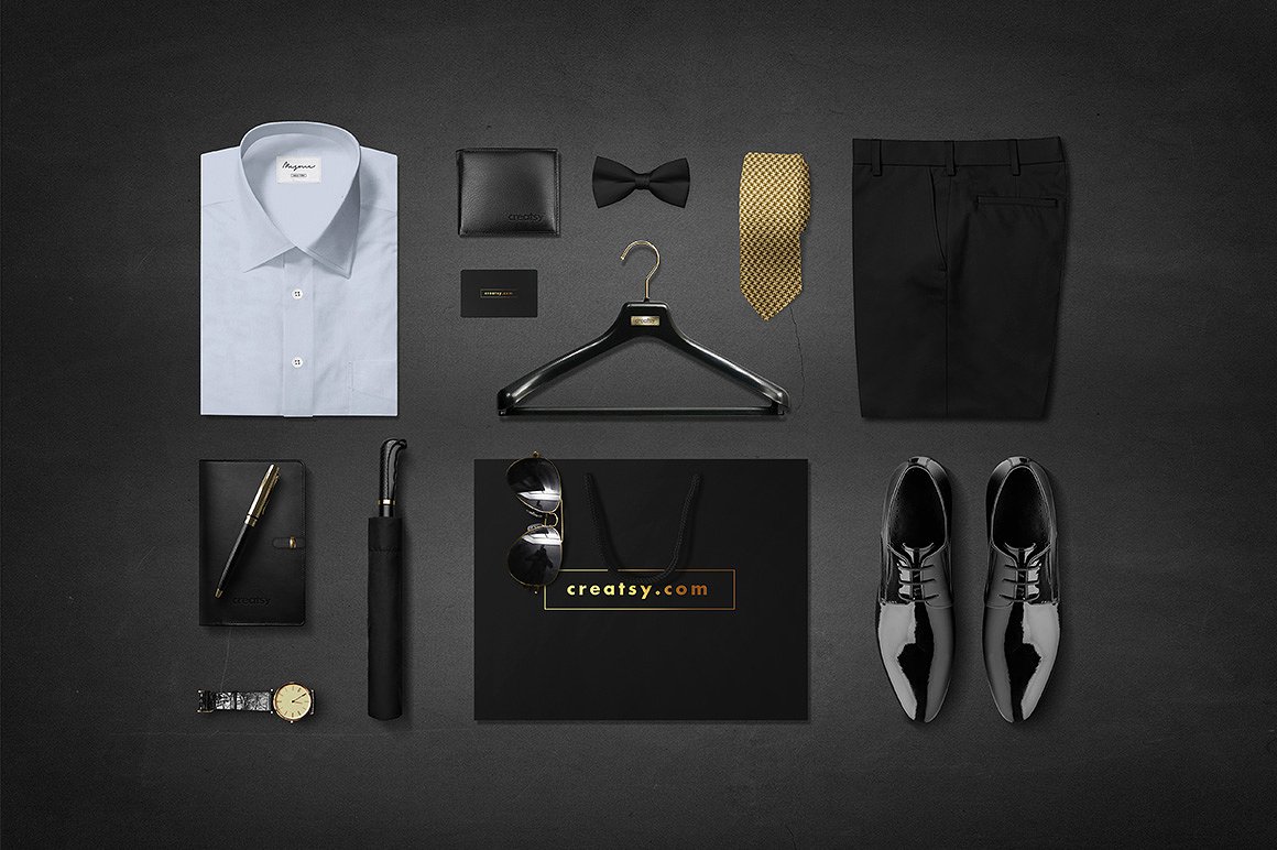 男士时尚场景样机素材 Men Fashion Mockup插图(1)