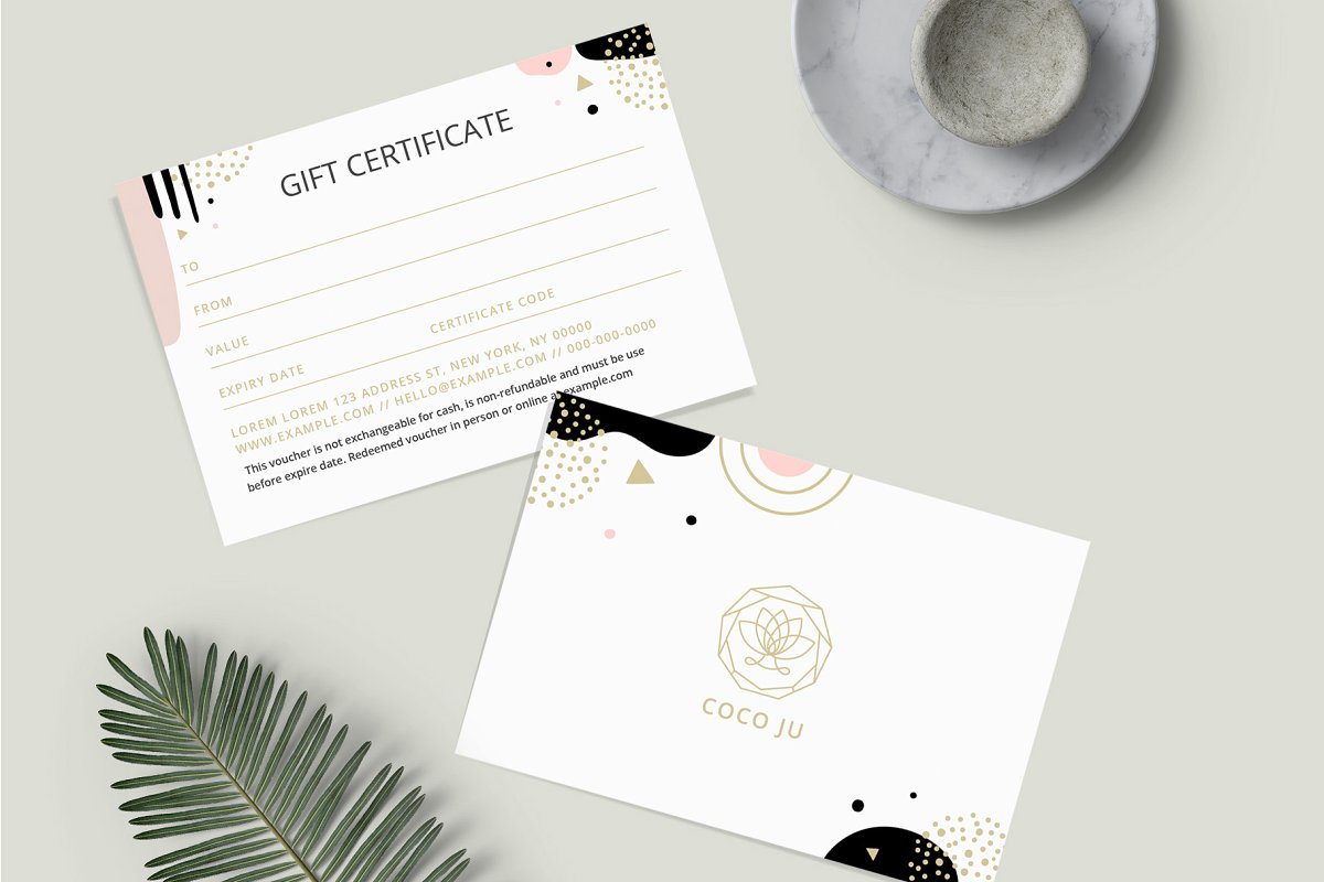 COCO时尚企业品牌套装设计模板插图(1)