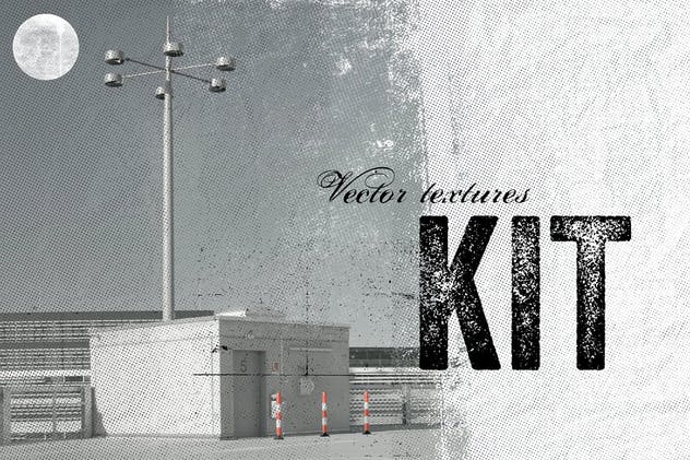 蒙太奇风格纹理肌理背景素材合集 Vector Textures Kit插图(1)