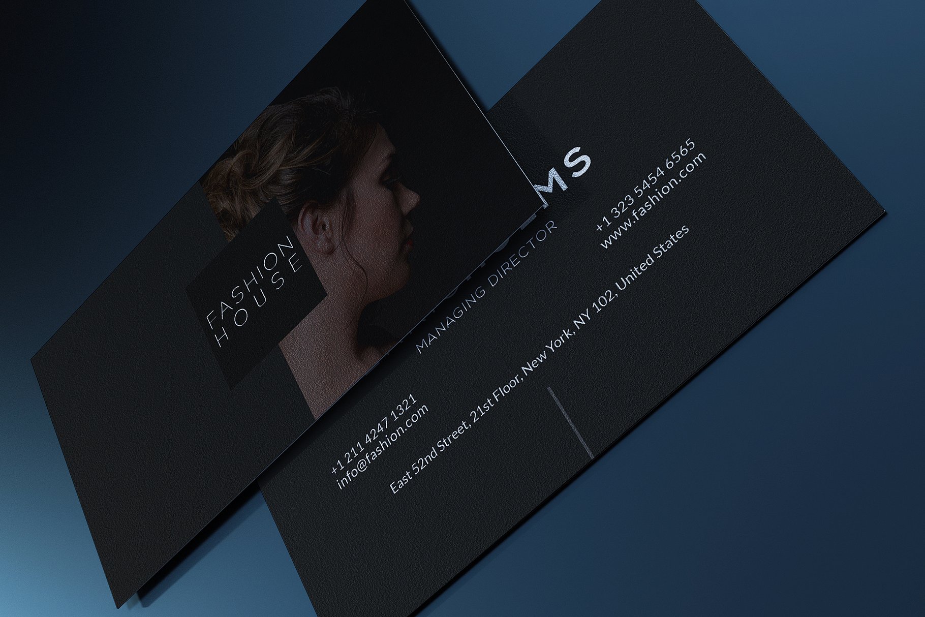 精致的高逼格黑色创意名片模板插图(1)