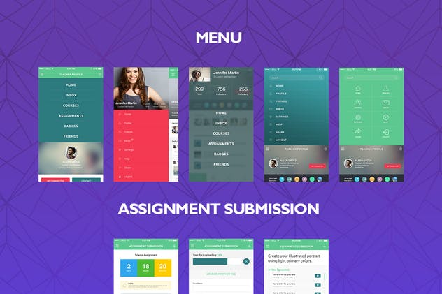 学习教育培训主题 APP UI 套件 Savvy UI Kit插图(5)