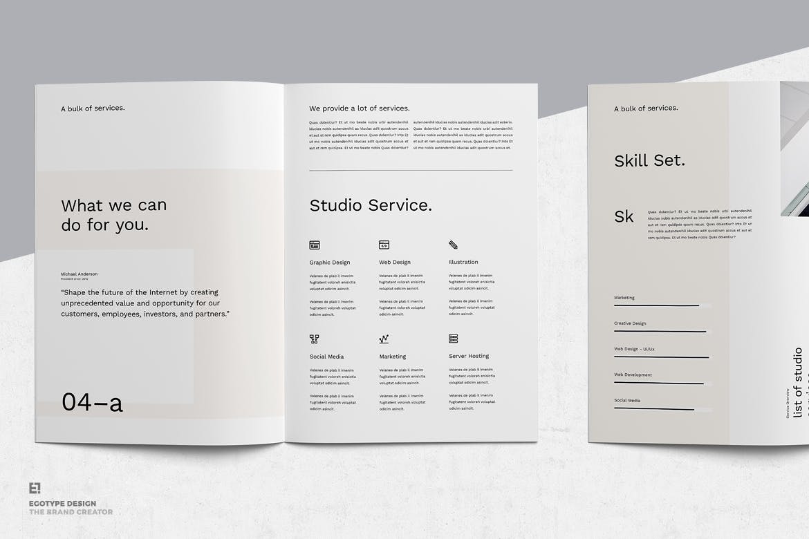 简约时尚设计风格招标书/投资商业计划书设计模板 Proposal插图(6)