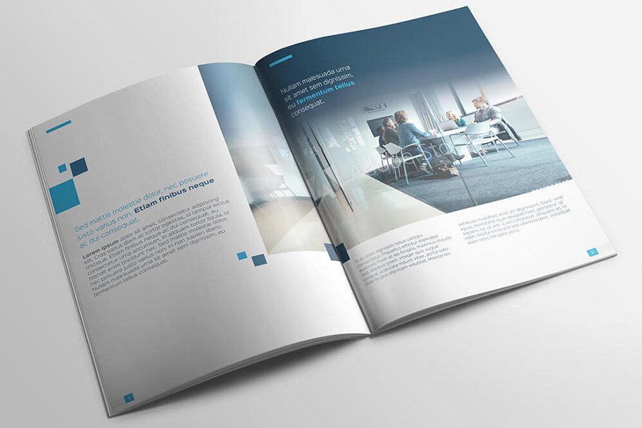 时尚多用途A4手册目录杂志设计模板插图(1)