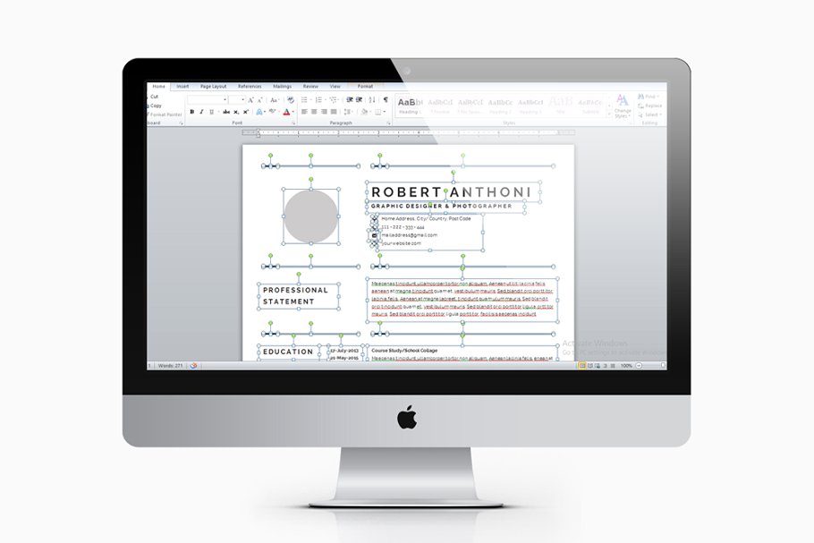 创意个人求职简历模板 Creative Resume Template 3 Pages插图(8)