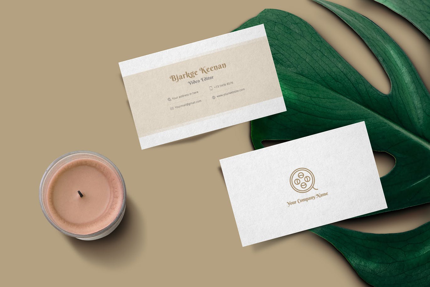 素色主义名片设计模板v04 Corporate Business Card Typica Vol.04插图