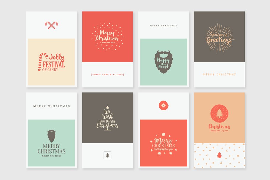 圣诞节主题设计项目素材库 Christmas Graphics Bundle插图(8)