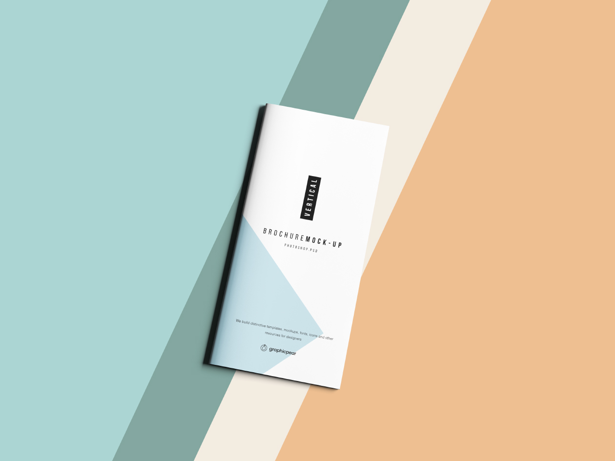 企业宣传册封面&封底设计效果图PSD样机 Vertical Brochure Mockup Psd插图(8)