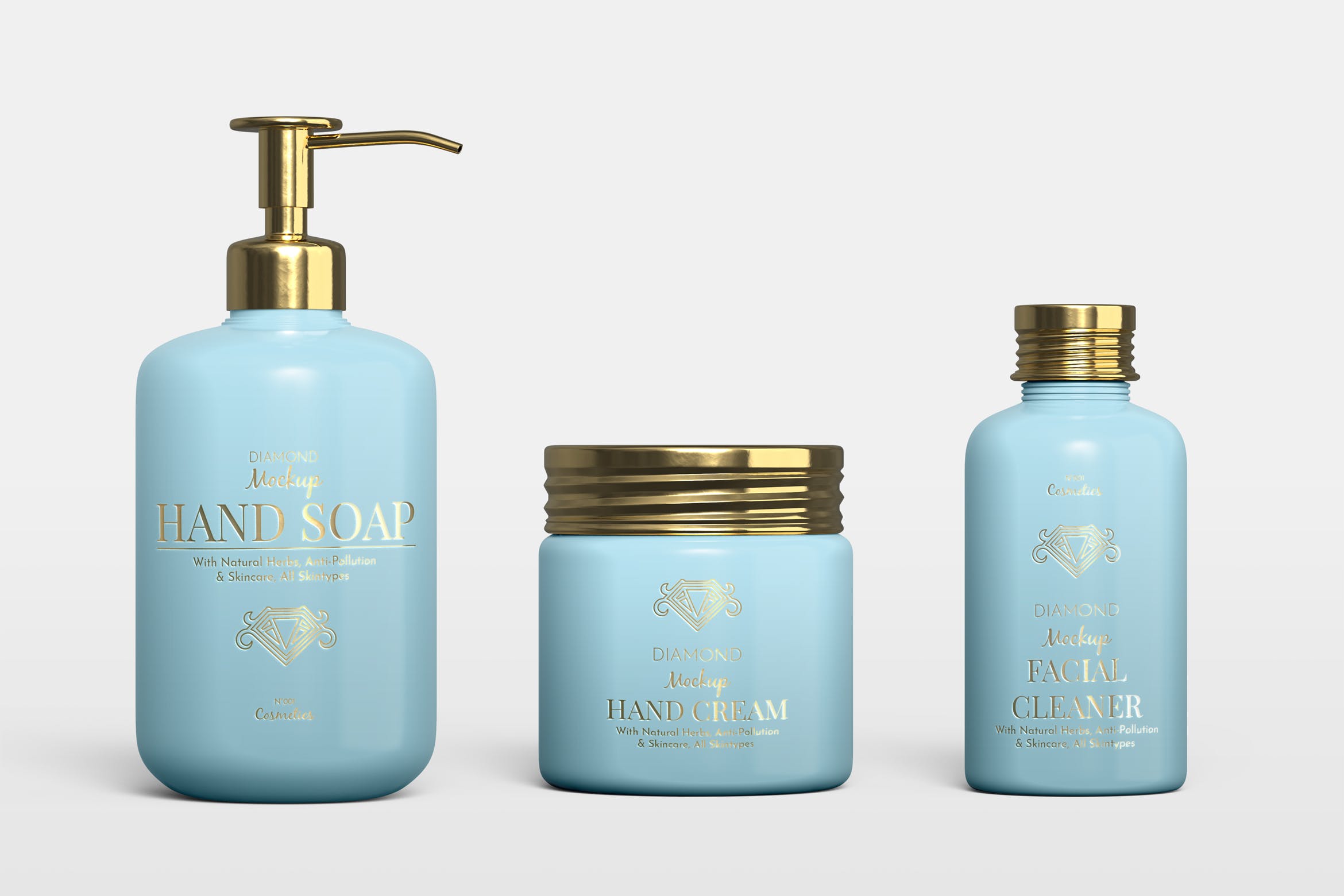 化妆品外包装设计效果图样机模板 Cosmetics Mock-Up Template插图