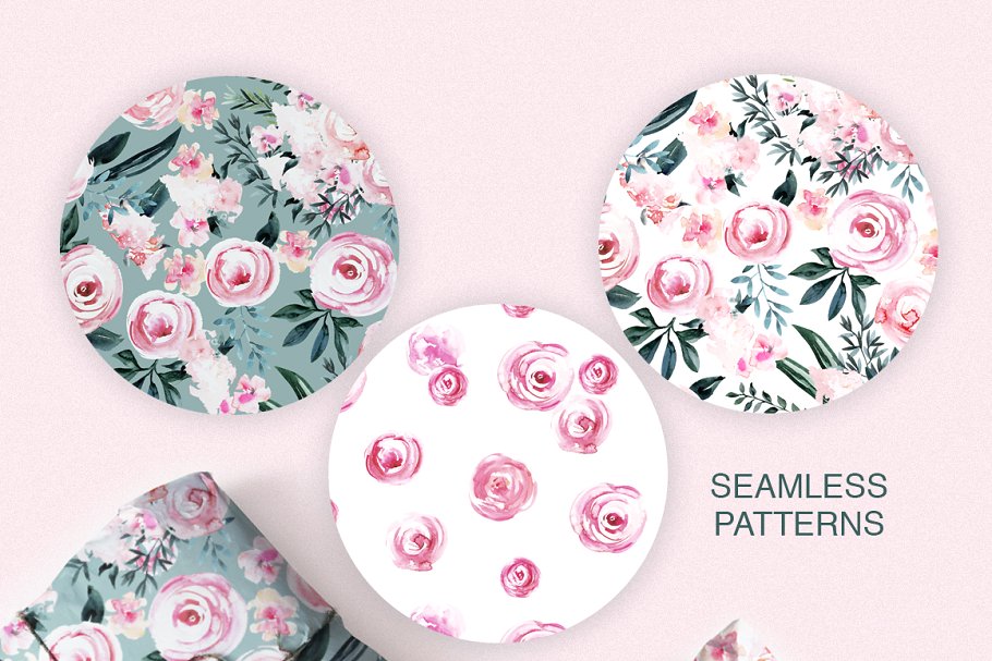 极力推荐：花卉图案纹理集合 Floral Patterns Bundle Vol.2 [3.45GB, 超过120款图案]插图(11)