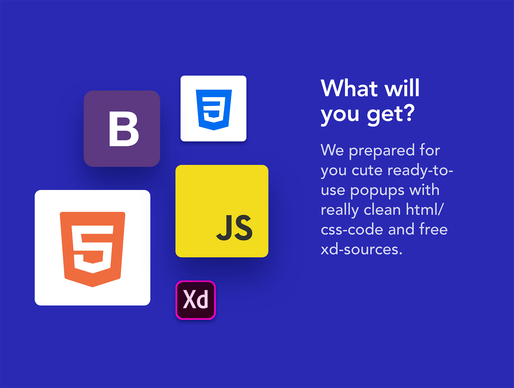素材库下午茶：UI广告弹窗模板套装下载[XD,HTML]插图(4)