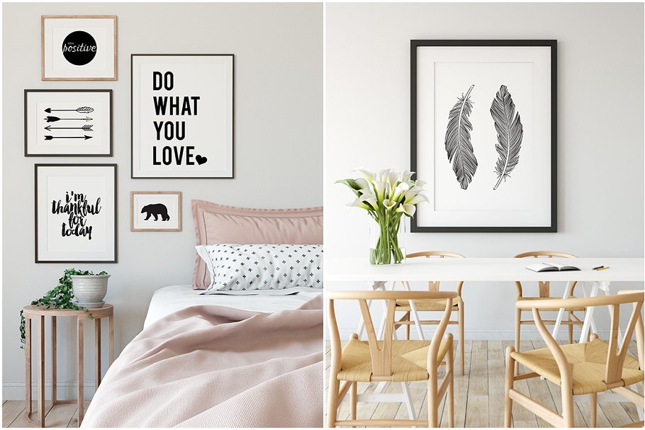 超级现代相框样机组合 Interior Frame Mockup Bundle Vol 3 [2.65GB]插图(8)