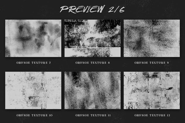 墨水、油漆制斑驳做旧风格纹理合集 Grunge Textures Kit插图(7)