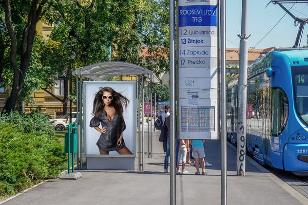 户外广告灯箱广告样机模板合集第二弹 Advertising Space Mock-up Bundle 02插图(12)