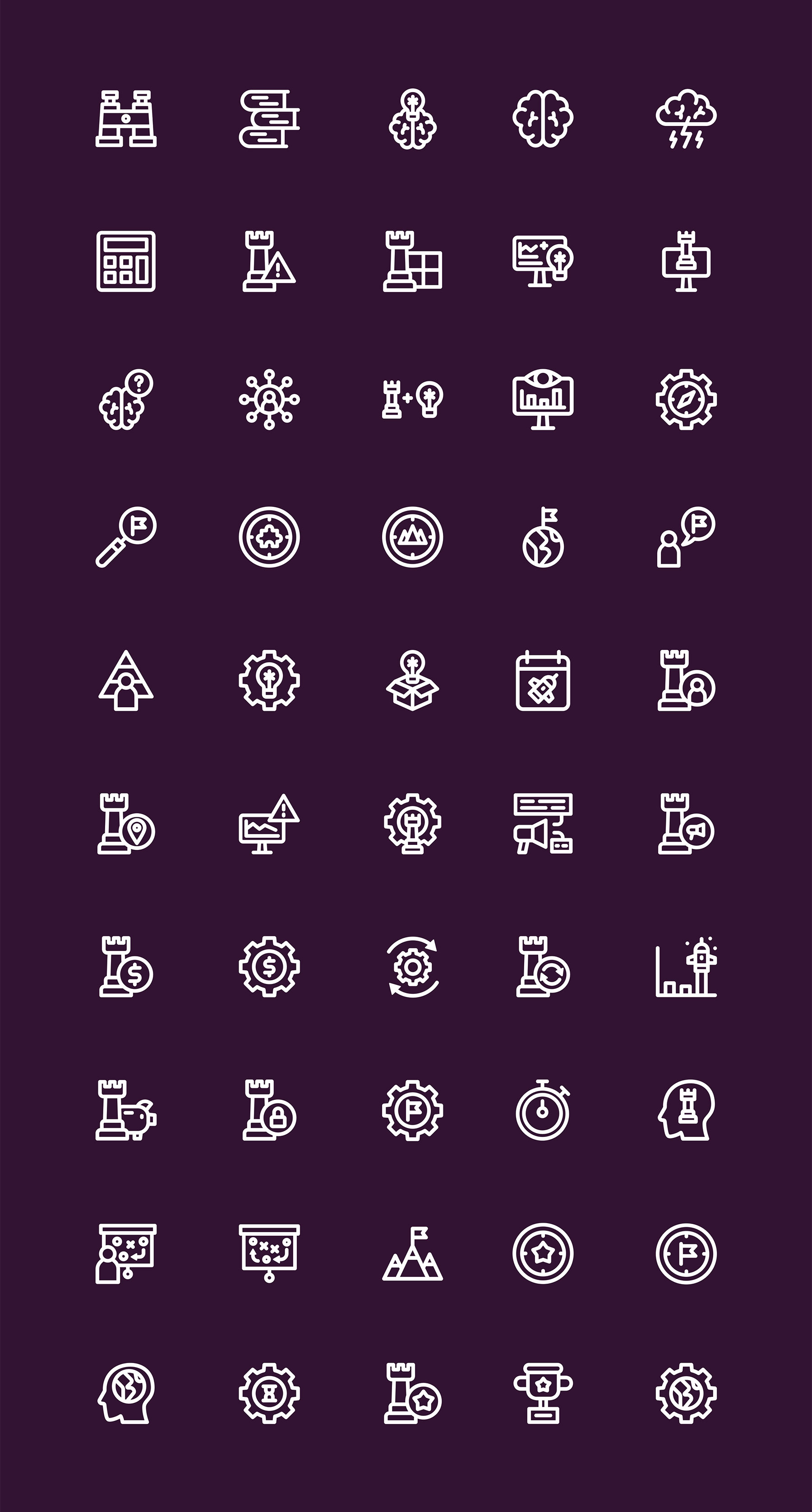 50 枚策略元素图标