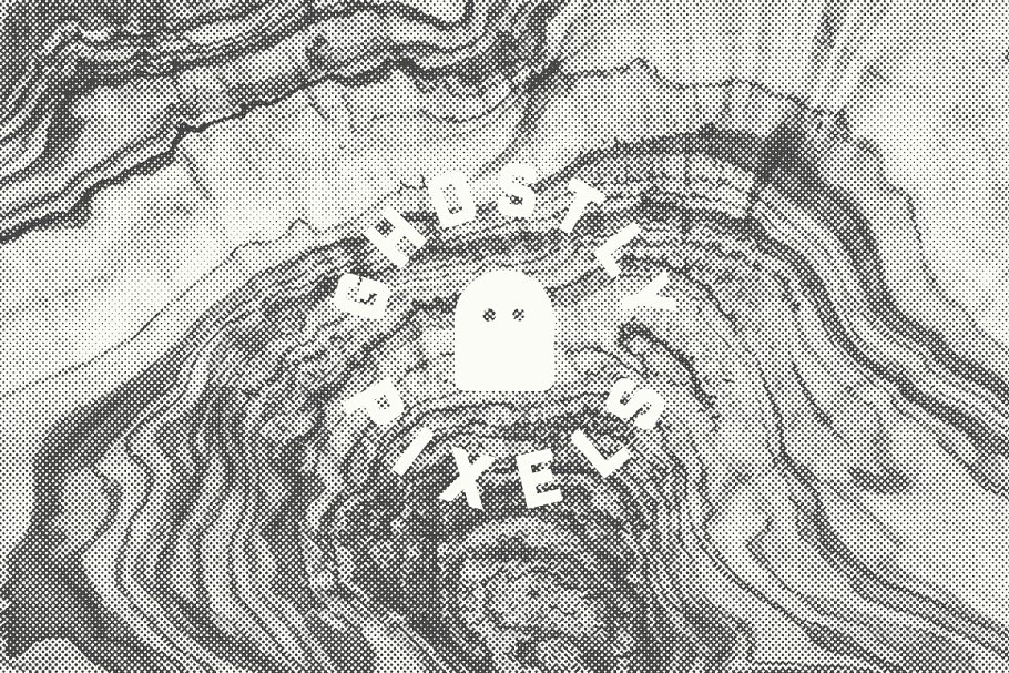 半色调木纹背景素材 Wood Halftone Textures插图(9)