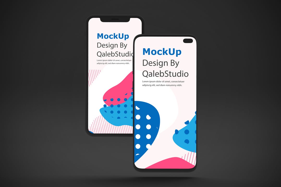 iOS＆Android手机应用黑暗模式UI界面设计效果样机 Dark IOS & Android MockUp插图(3)