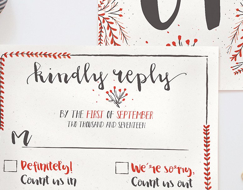 水彩花卉装饰婚礼设计物料模板合集 Watercolor Floral Wedding Suite插图(3)