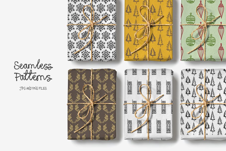 圣诞主题元素设计师工具包 Lapland Christmas Toolkit插图(15)