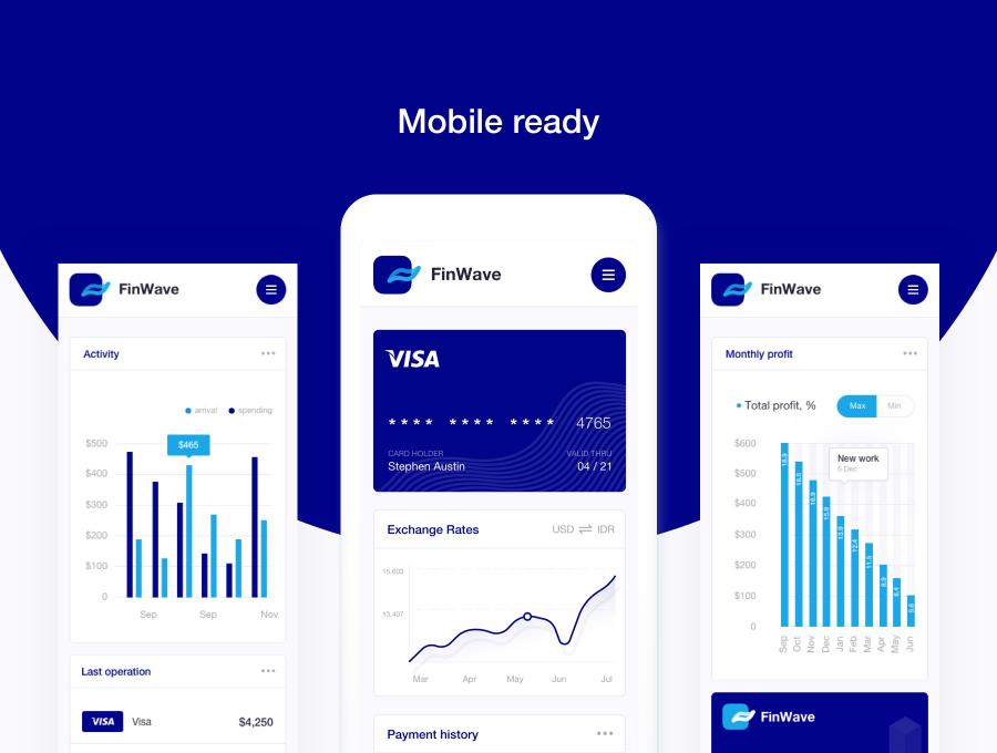 素材库下午茶：数据统计仪表盘后台类响应式网页UI模板下载[SKetch,Fig]插图