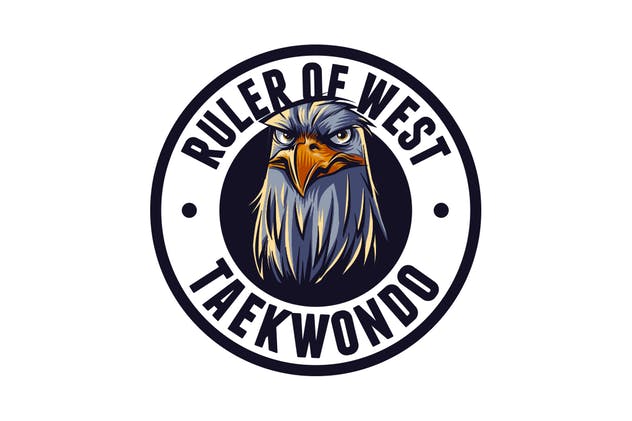 老鹰吉祥物形象Logo模板 Eagle Mascot Logo插图(2)