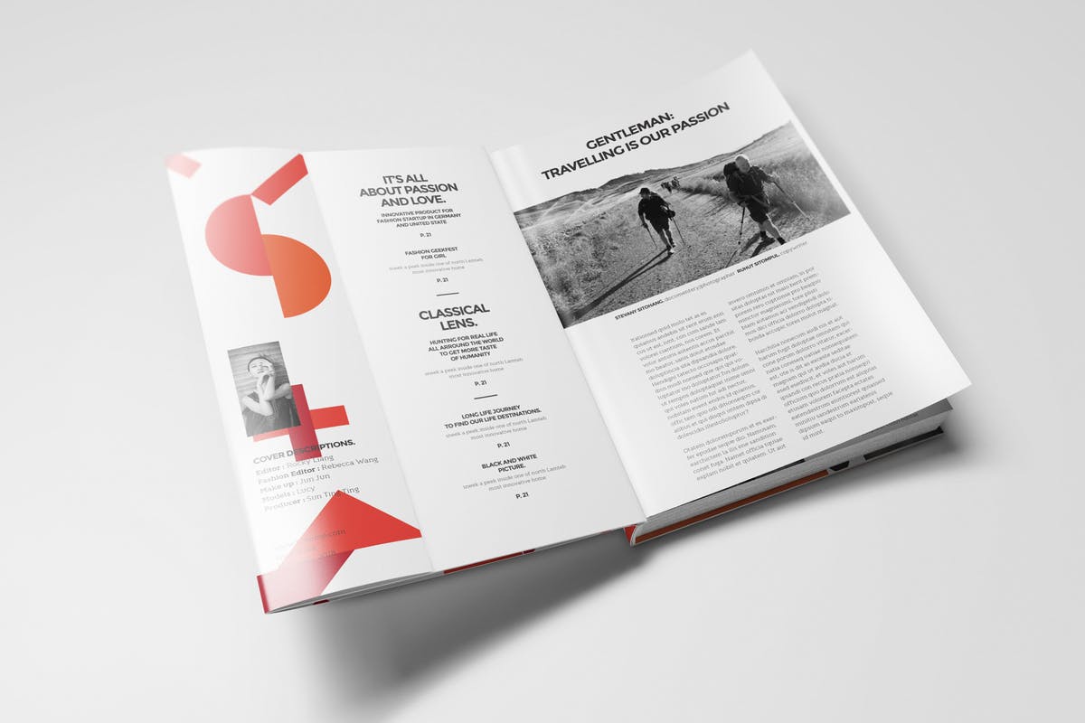 图书内页版式设计样机模板V1 Book Mockups 01插图