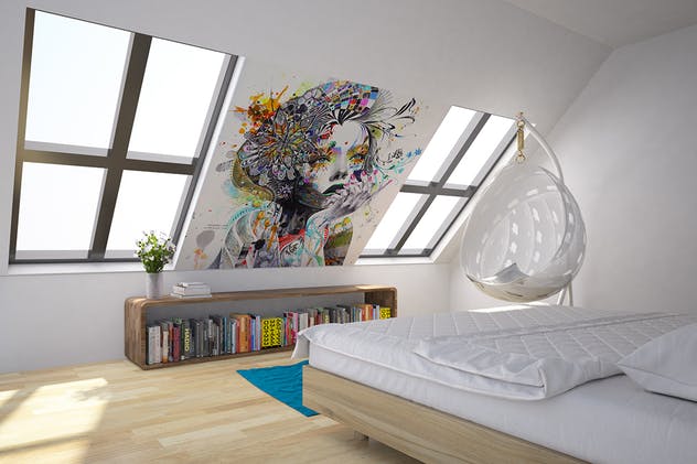 墙体艺术油画创作样机模板Vol.3 Picture Art Mockup [Vol 3]插图(3)