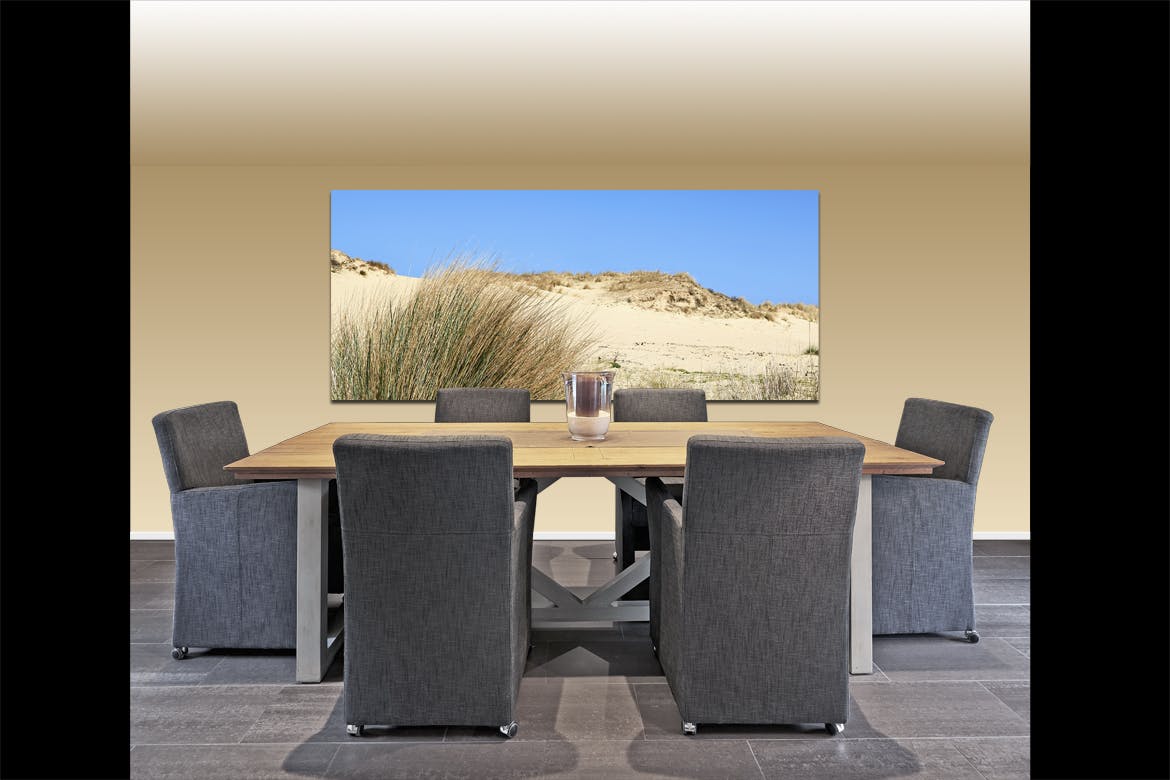 奢华餐桌场景画框样机素材库精选模板 Dining_Table_Mockup插图(1)