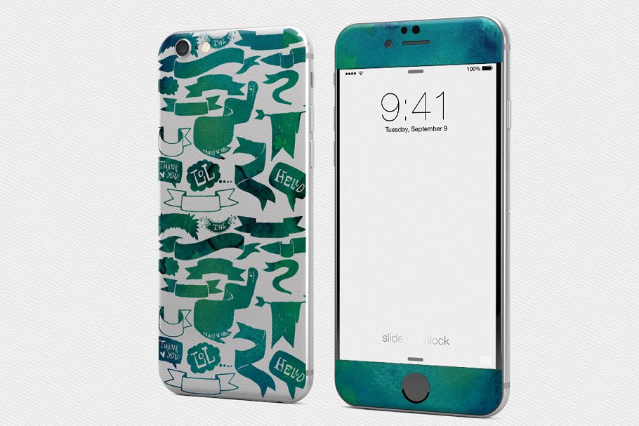 16款手绘时尚图案无缝水彩纹理 Seamless Snazzy Patterns Watercolor插图(3)