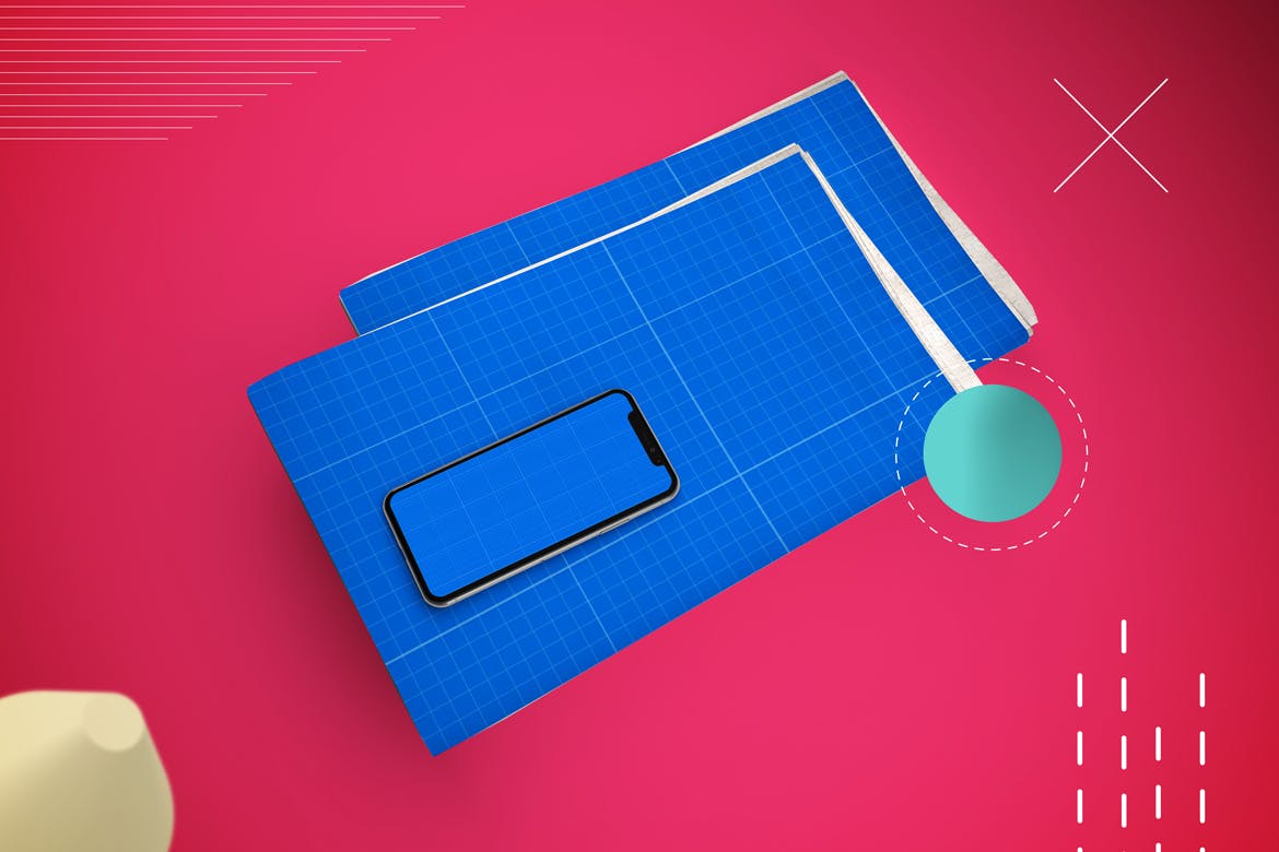 抽象设计风格报纸资讯类APP应用UI设计效果图素材库精选样机 Abstract Newspaper App MockUp插图(12)