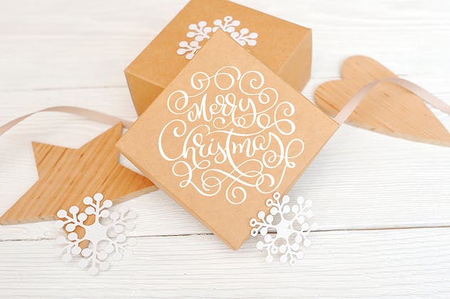 圣诞节礼品主题照片背景场景样机合集 Christmas Mock Up Photos Collection插图(1)