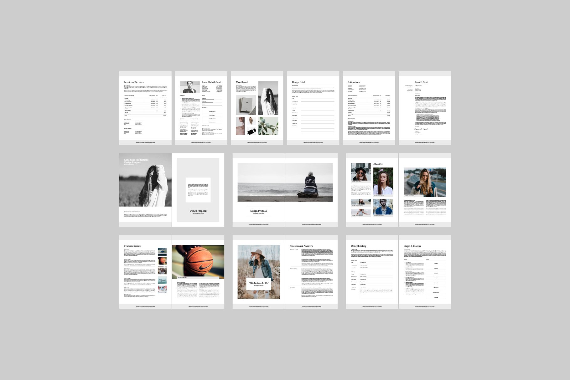 企业品牌宣传画册模板 Lana Proposal Template插图(6)