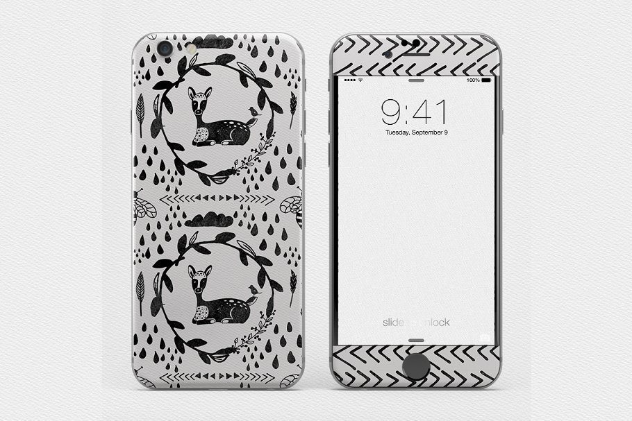 16款手绘时尚图案无缝水彩纹理 Seamless Snazzy Patterns Watercolor插图(2)