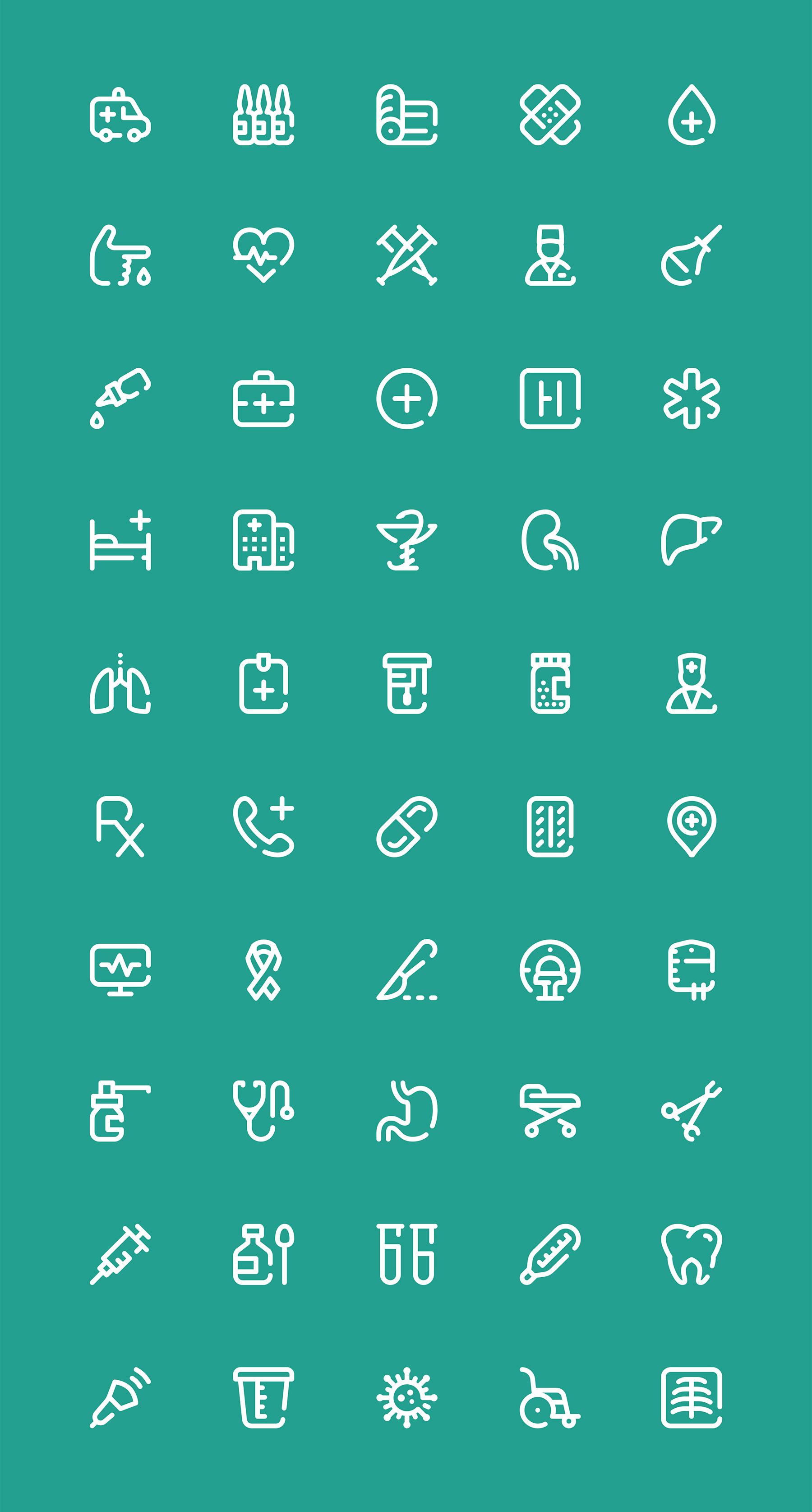 50 枚医院元素图标