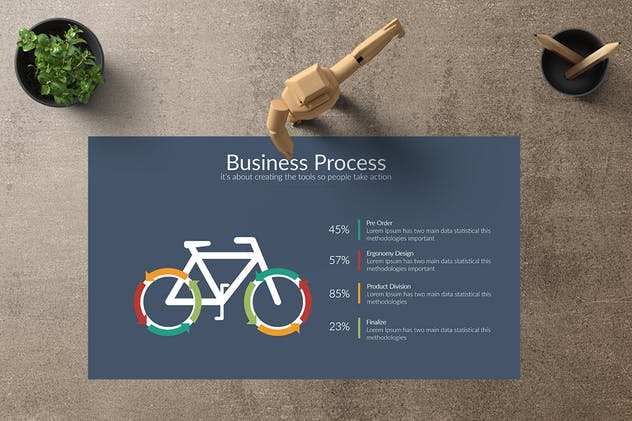项目进程进度跟踪管理PPT模板下载 ARU Powerpoint Template插图(2)