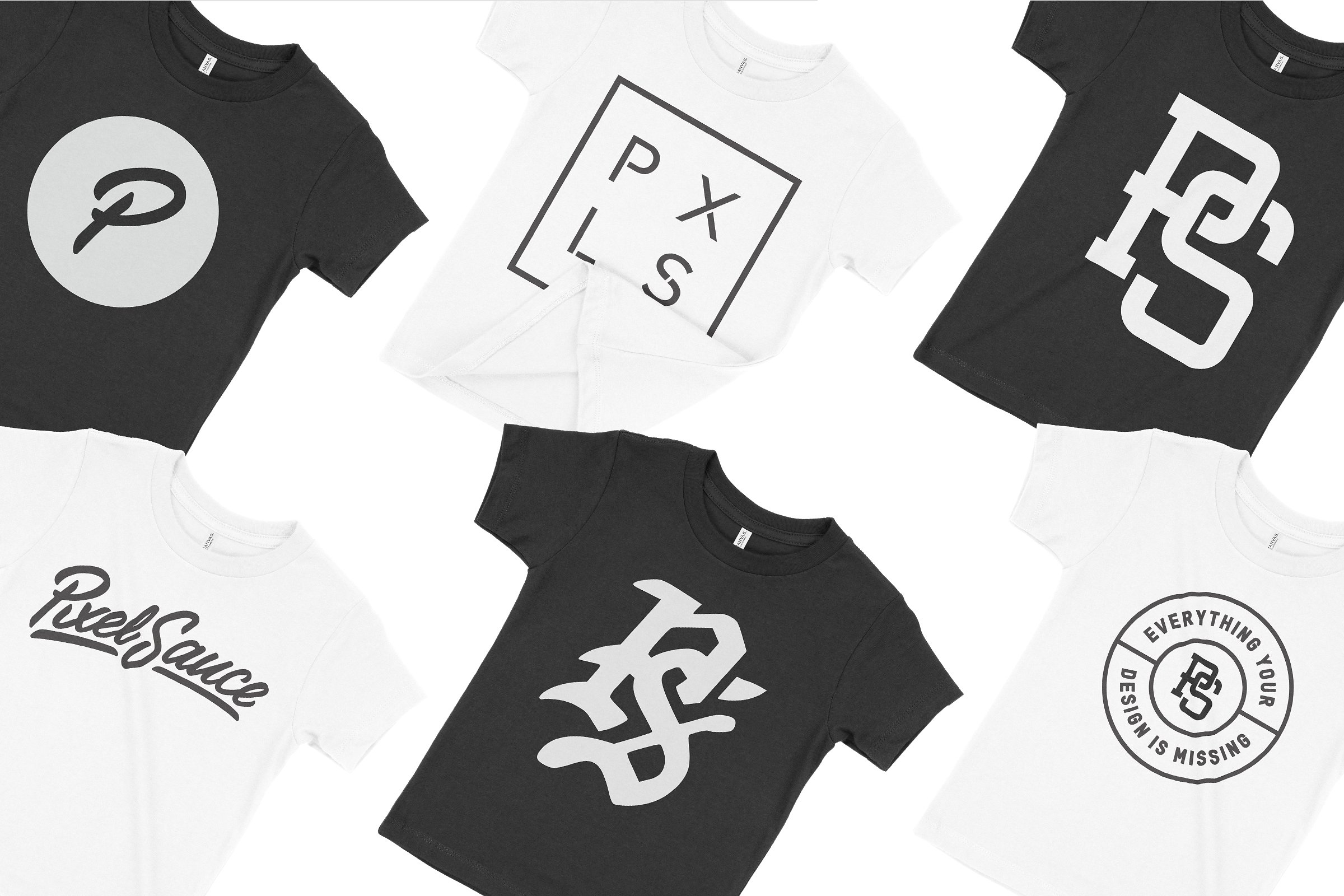 儿童休闲运动款T恤服装样机 Bella Canvas 3001T Toddler T-Shirt插图(1)