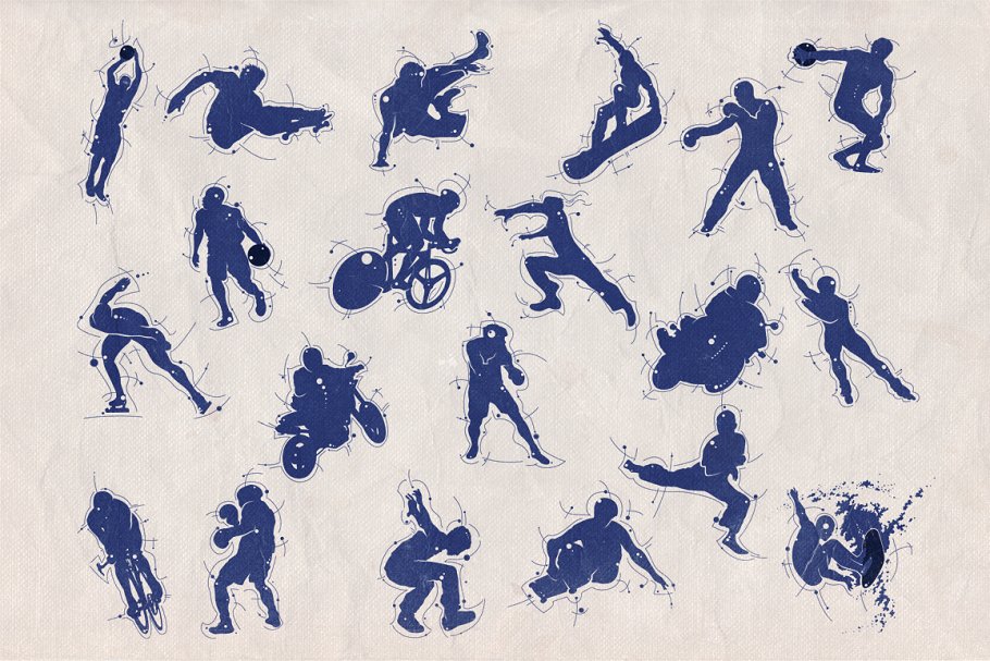体育运动剪影图形素材 Silhouette shapes – Sport插图(2)