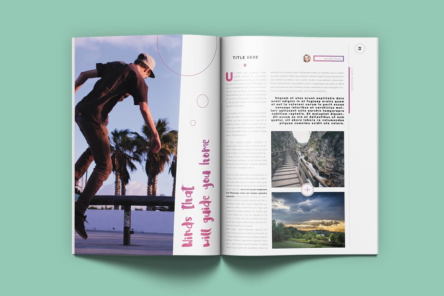 潮流时尚生活杂志模板 Magenta Magazine插图(10)