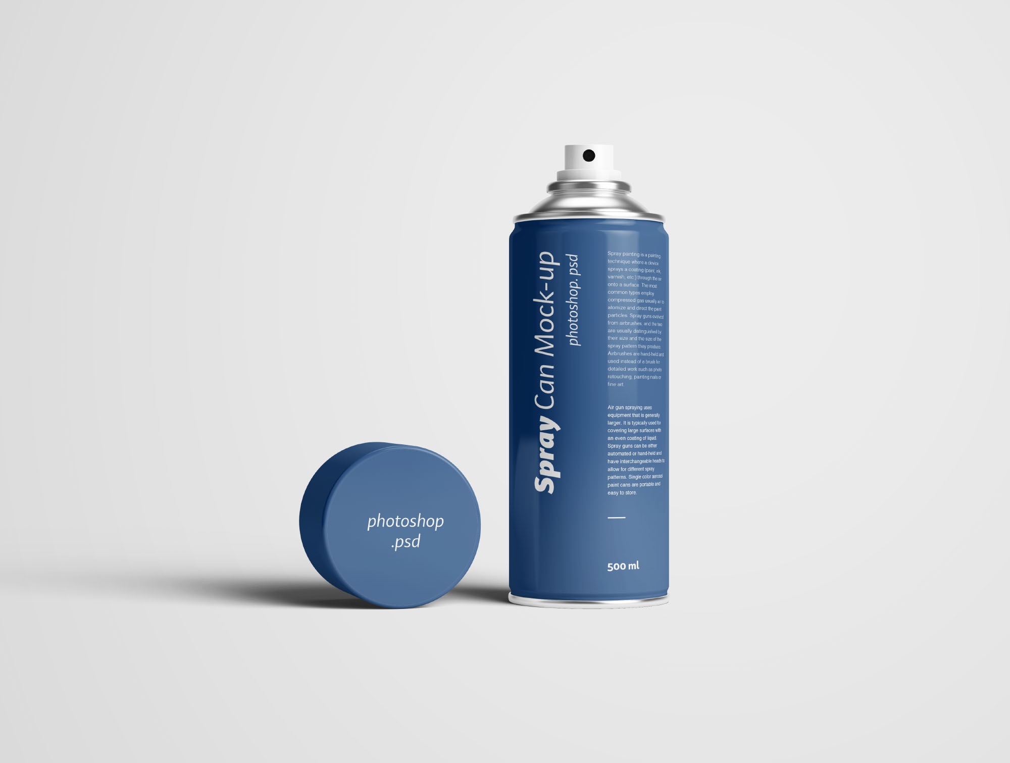 喷雾瓶喷雾罐外观设计样机PSD模板 Spray Can Mockup Photoshop PSD插图