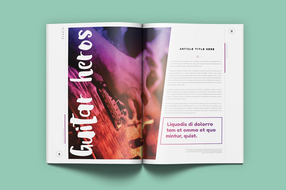 潮流时尚生活杂志模板 Magenta Magazine插图(9)