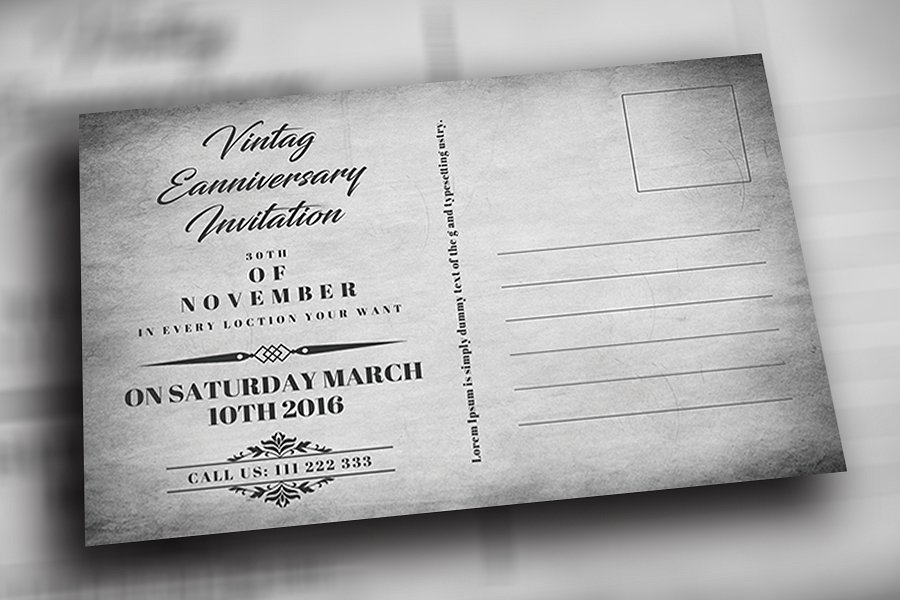 周年庆典纪念活动邀请函卡片模板 Anniversary Invitation Card插图(4)