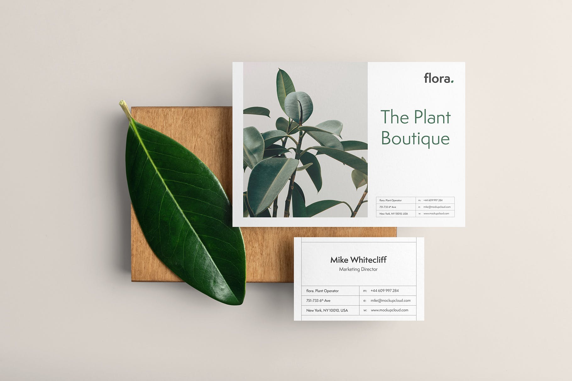 高端品牌VI设计办公用品套件样机模板v2 Flora Branding Mockup Vol. 2插图(1)